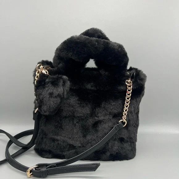 Juicy couture fluffy mini tote purse - Picture 3 of 11